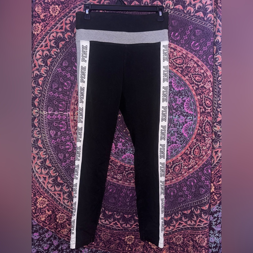PINK Victoria’s Secret Striped Leggings